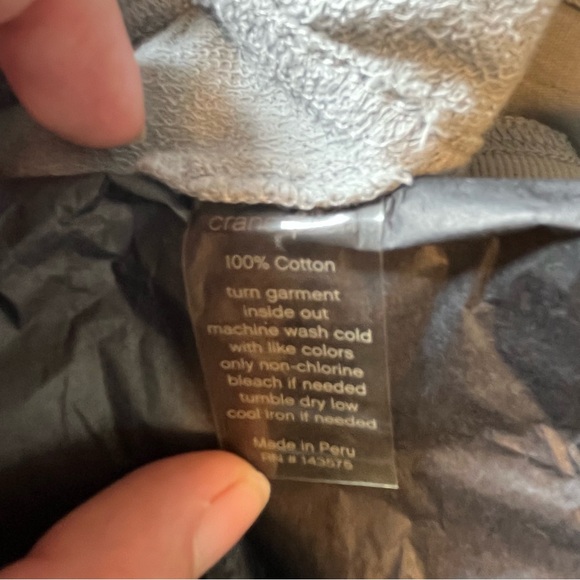 Gray Track Pants with Elastic Waist and Tapered Cuffs size S - Picture 8 of 8